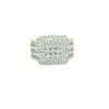 Square Baguette Sterling Silver Simulated Icy Dimond Ring