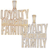 Custom Loyalty Makes You Family Simulated Diamond  Pendant With Chain