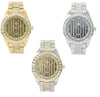 Techno Pave Blinged Out Men's Watch with Iced Out Bezel Simulated Lab Diamonds