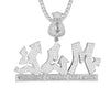 Custom Yungins Chasing Millions Simulated Diamond  Pendant With Chain