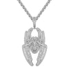 Custom Spider  Simulated Diamond With Chain