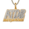 Custom ATDB Aint Tryna Die Broke   Simulated Diamond With Chain