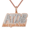 Custom ATDB Aint Tryna Die Broke   Simulated Diamond With Chain