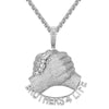 Custom Brothers for Life Unity Simulated Diamond With Chain